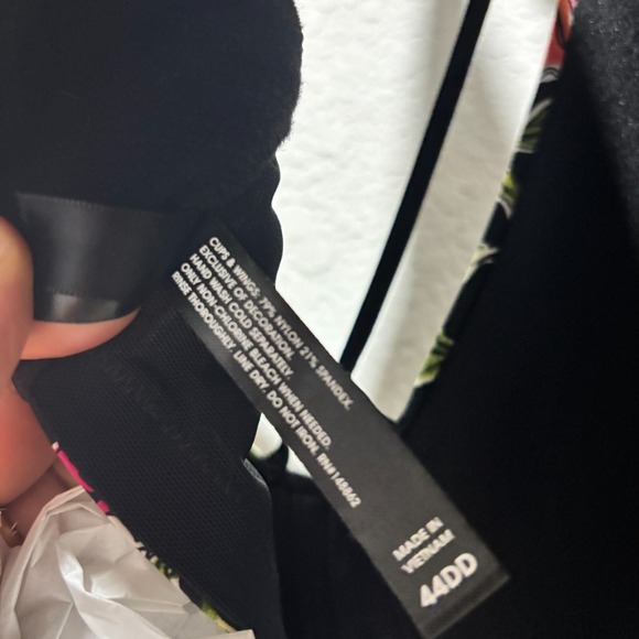 NWT Torrid Womens Black Garden Floral Dream Wire-Free Lightly Lined Bra 44DD - Picture 6 of 9